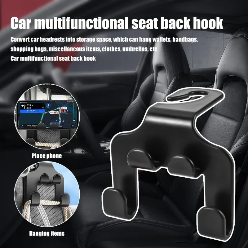 Car Seat Headrest Hook Car Back Seat Head Rest Hanger Storage Organizer for Handbag Purse