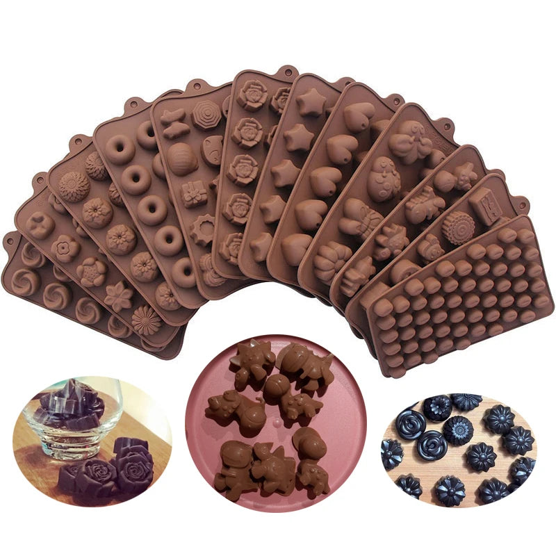 Silicone Chocolate Truffle Mold Non-Stick Candy Molds for Chocolate Candies