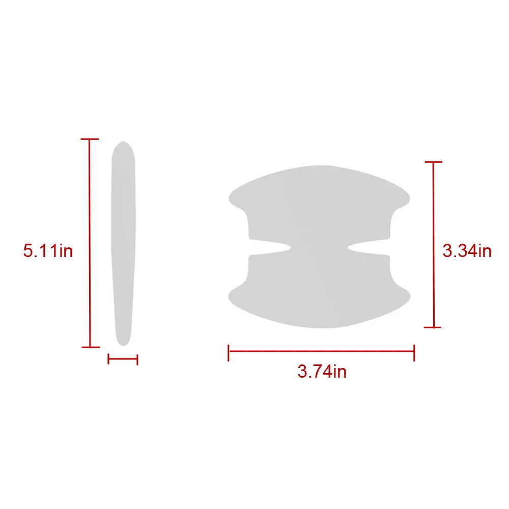 Car Door Handle Protector Accessories Clear Door Bowl Protection Film Waterproof Anti-Scratch Stickers Covers