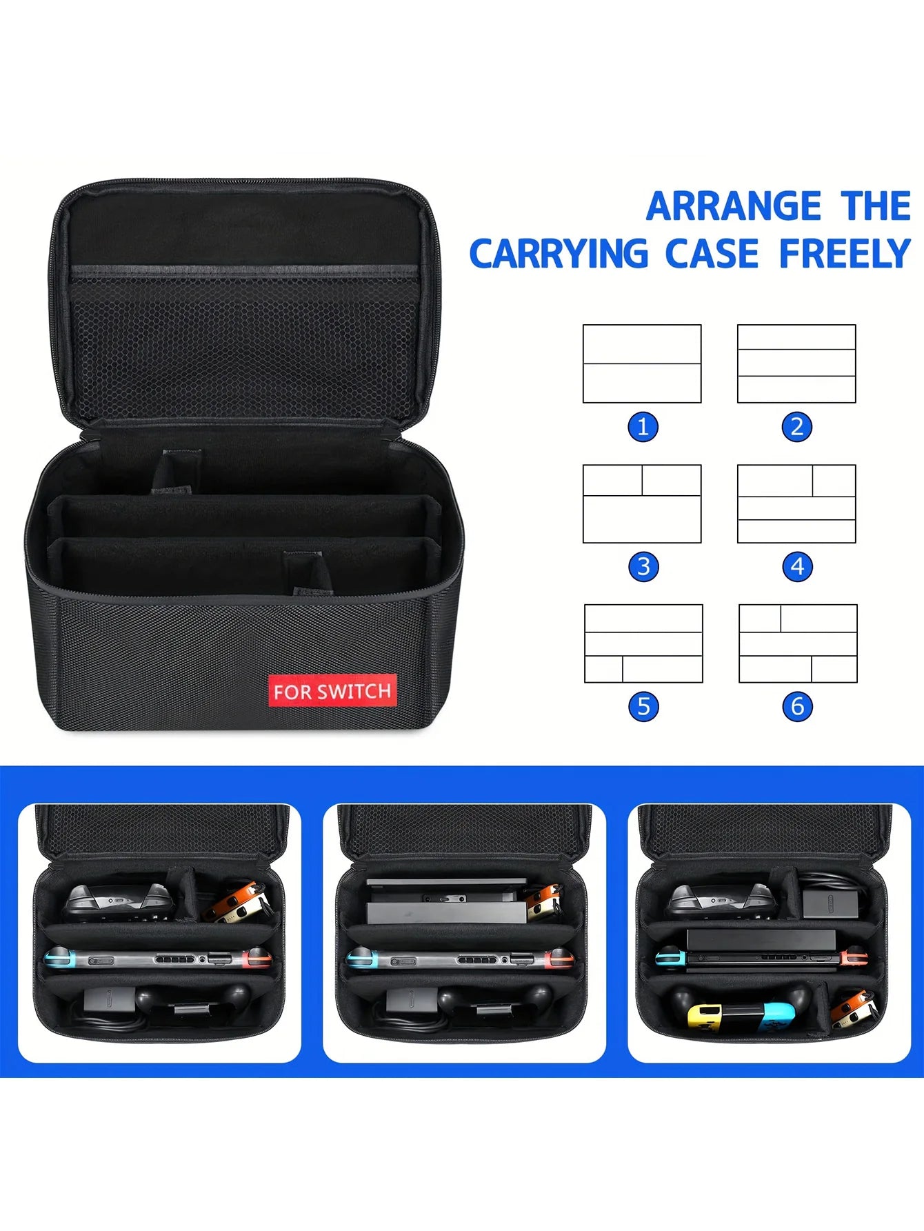 Carrying Storage Case for Nintendo Switch/For Switch OLED Model for Switch Console Pro Controller Accessories