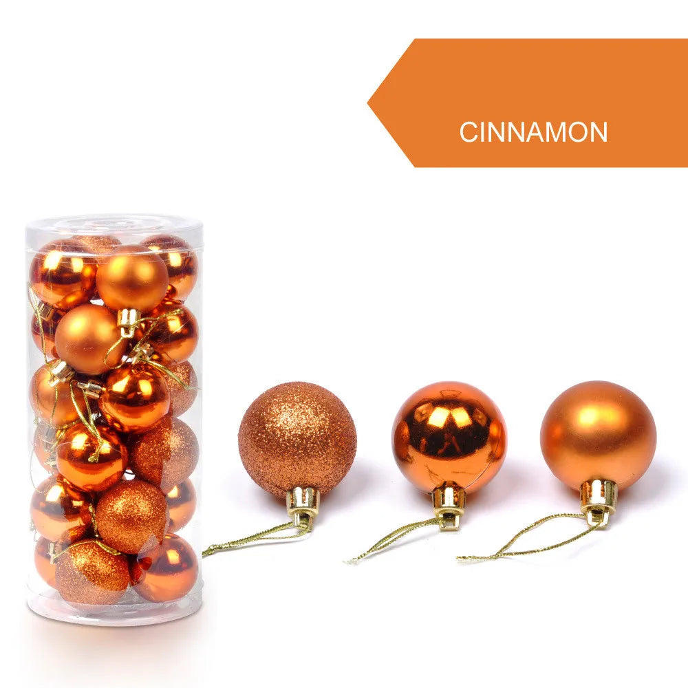 24pcs Christmas Ball Bauble Ornaments Xmas Tree Ball Bauble Hanging Home Party Ornament Decor