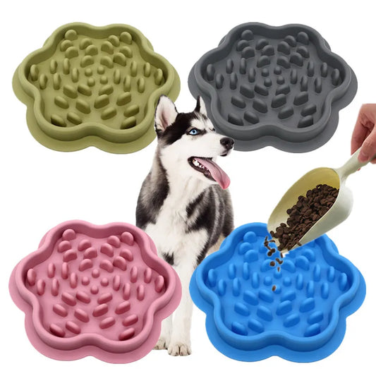 Silicone Dog slow feeders Pet eating speed Anti-Choking Puzzle Dog Food Bowls