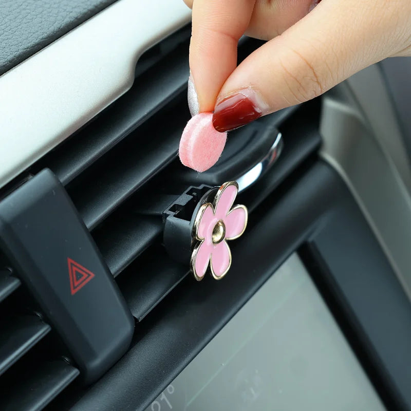 Car Daisy Flower Air Vent Clip Air Conditioning Outlet Clip Car Interior Decor For Women Girls Gifts