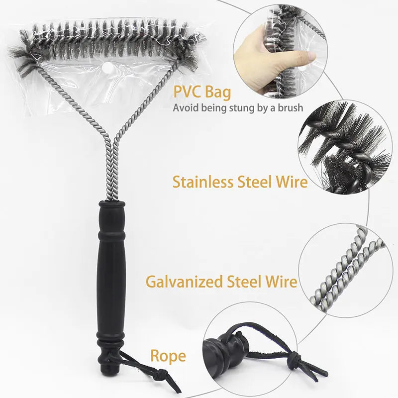 Bristle Barbecue Cleaning Grill Brush for Outdoor Grill Accessories