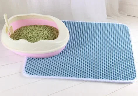 Cat Litter Mat Double Layer Waterproof Urine Proof Trapping Mat Easier to Clean,Washable