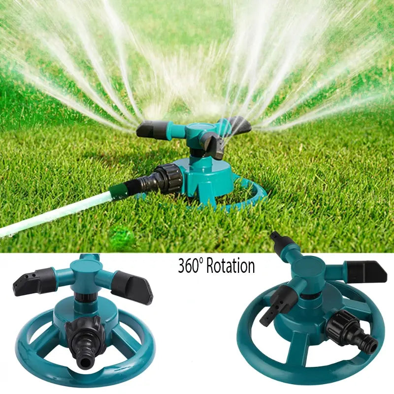 Automatic Rotating Watering Grass Lawn Rotary Nozzle Sprinklers Garden Irrigation Supplies Tool