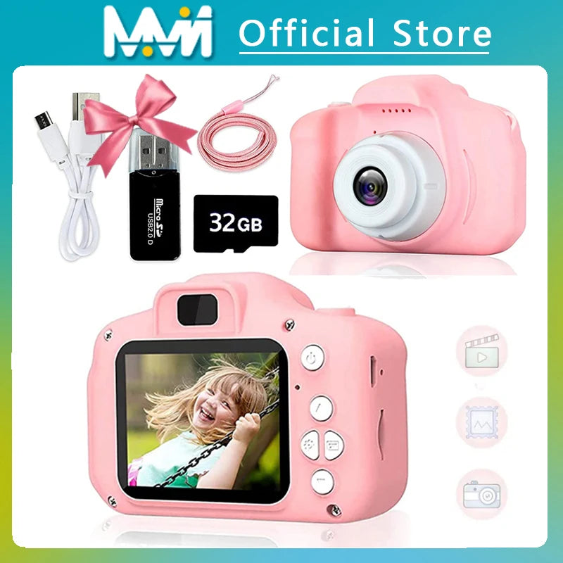 Kids Camera Toy for Girls Kids Digital Camera 1080P HD for Toddler Birthday Gift 3-9 Year Old Baby