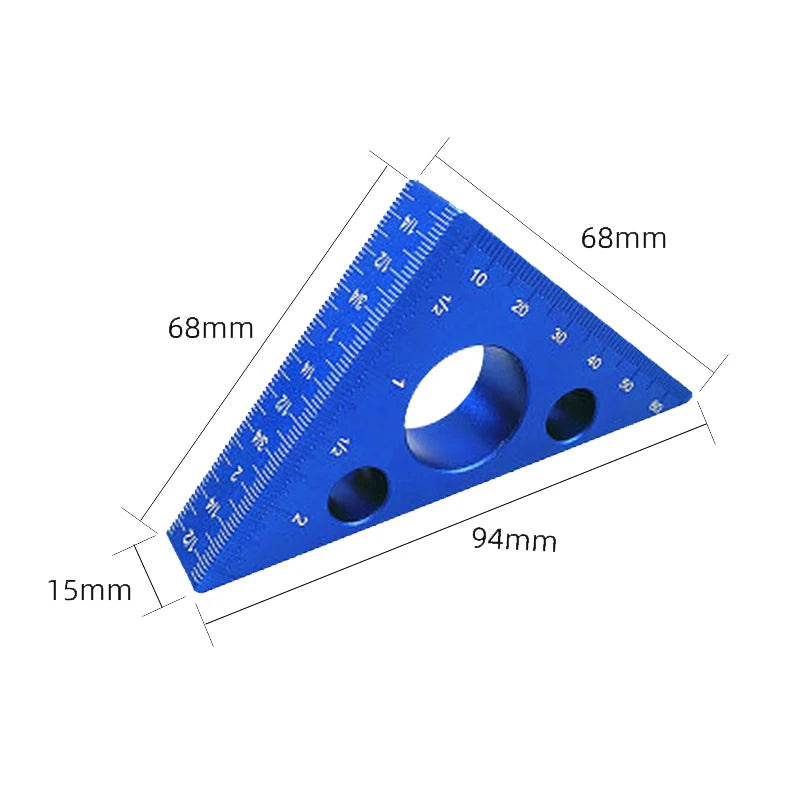 Right Angle Measuring Layout Ruler Tool Miter Scriber Gauge Triangle Ruler Square Tool