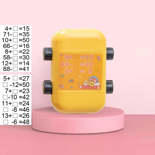 2in 1 Roller Digital Teaching Math Stamp, Addition and Subtraction Teaching Stamps for Preschool Kindergarten Homeschool