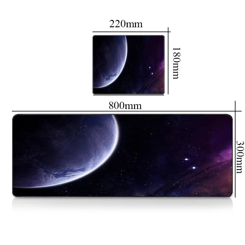 Galaxy Gaming Keyboard Mouse Pad Mat Large Desk Mat Waterproof Mousepad for Gamer Home & Office