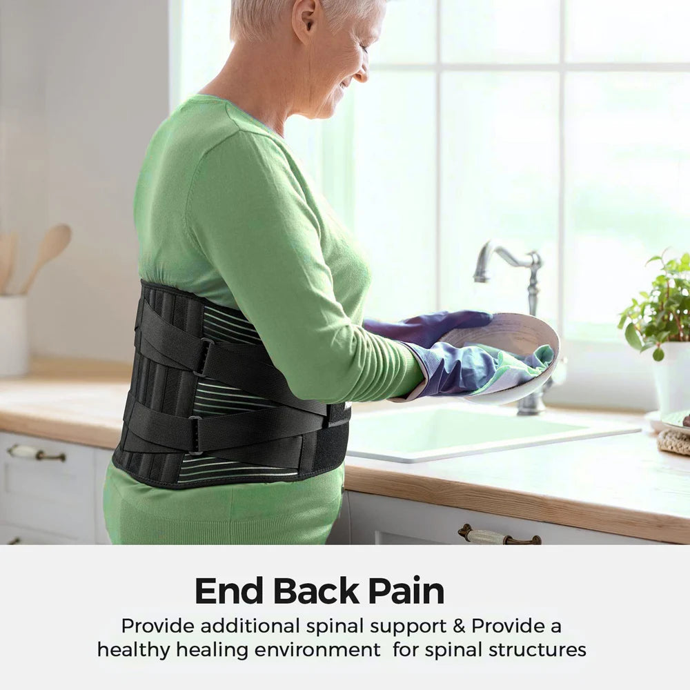 Back Braces Lower Back Pain Relief Lumbar Support Belt for Herniated Disc, Sciatica