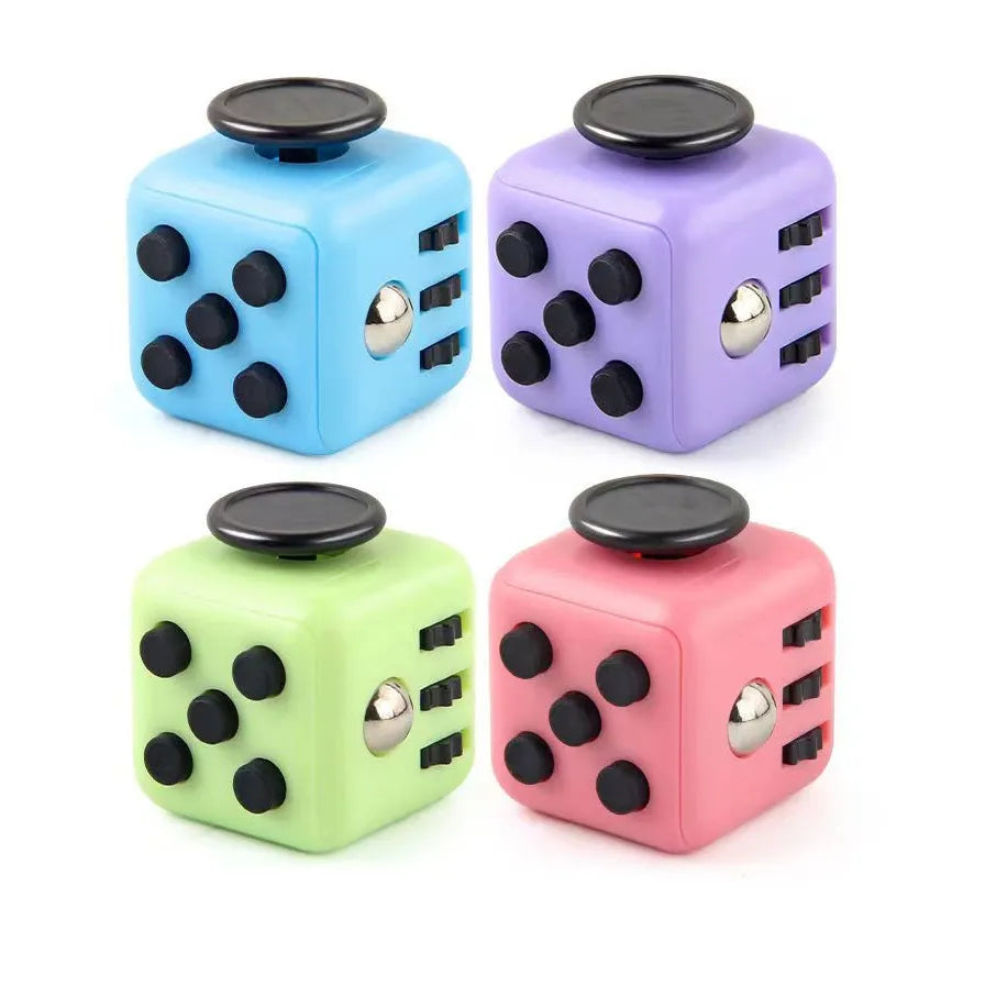 Solid Color Fidget Decompression Dice for Release Stress Autism Anxiety Relieve Adult Kids Stress Relief Anti-Stress Fingertip