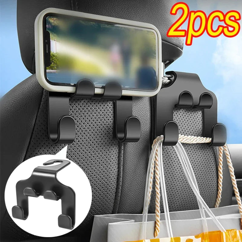 Car Seat Headrest Hook Car Back Seat Head Rest Hanger Storage Organizer for Handbag Purse