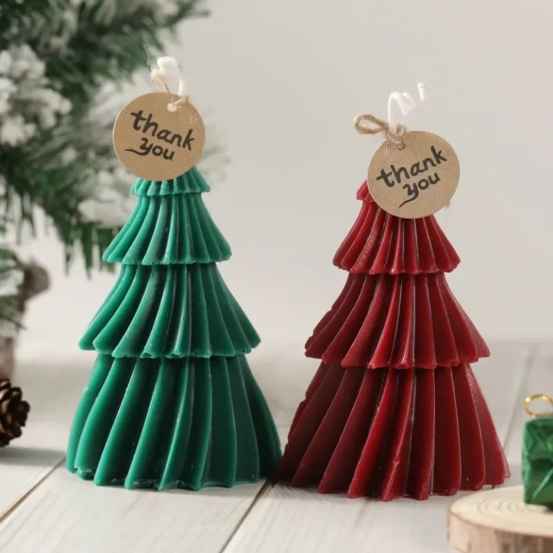 Christmas Tree Candle Mold for Candle Making Aroma Soy Wax Xmas Tree Resin Casting Gifts Home Decor