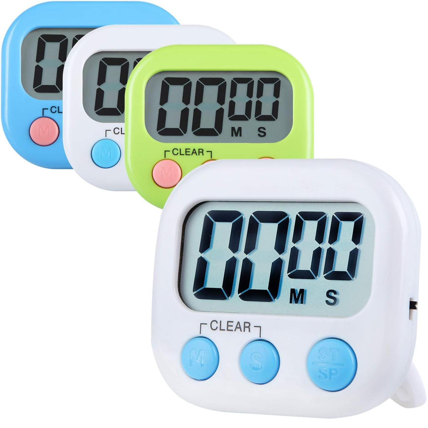 Electronic Magnetic Digital Kitchen Timer with Loud/Silent Switch Countdown Timer Use in Break Time, Cooking