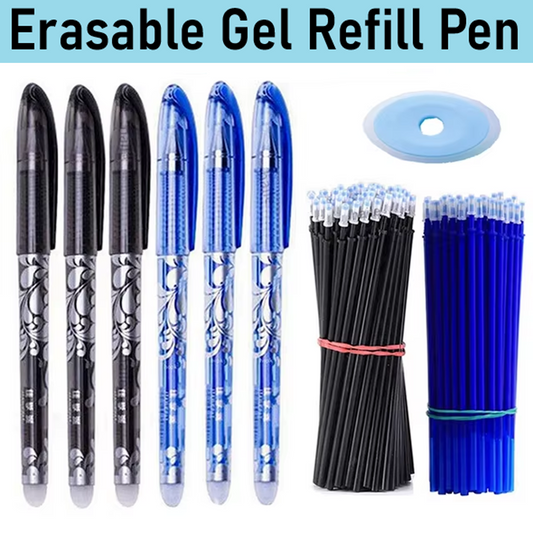 Erasable Gel Pen Refills 0.5mm Ballpoint Pen Washable Handle School Office Writing Supplies Stationery