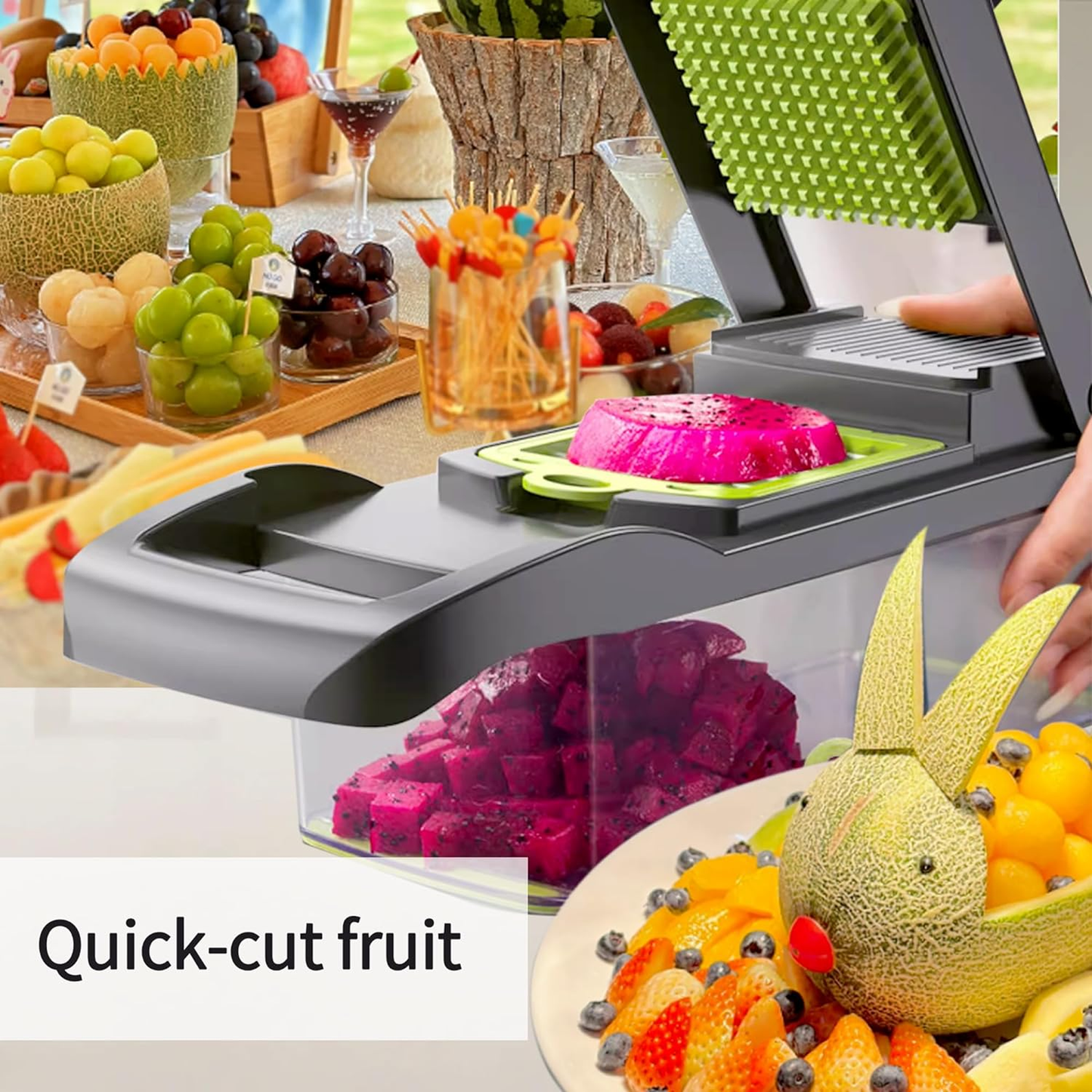 Multifunctional Vegetable Chopper, Onion Food Chopper, Kitchen Slicer Dicer for Salad Potato