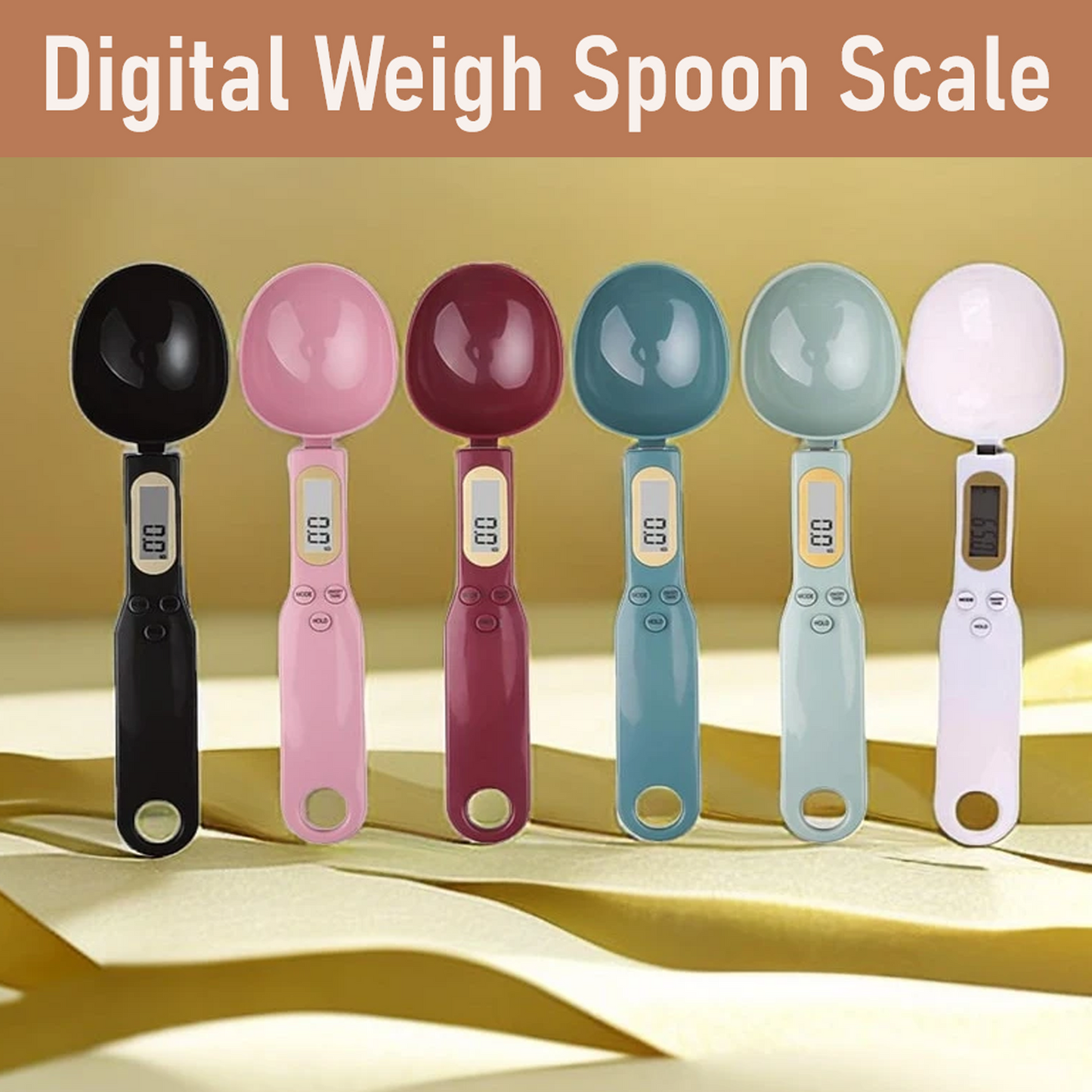 Electronic Digital Measuring Spoon Scale Food Coffee Weigh Scale for Home Kitchen LCD Display