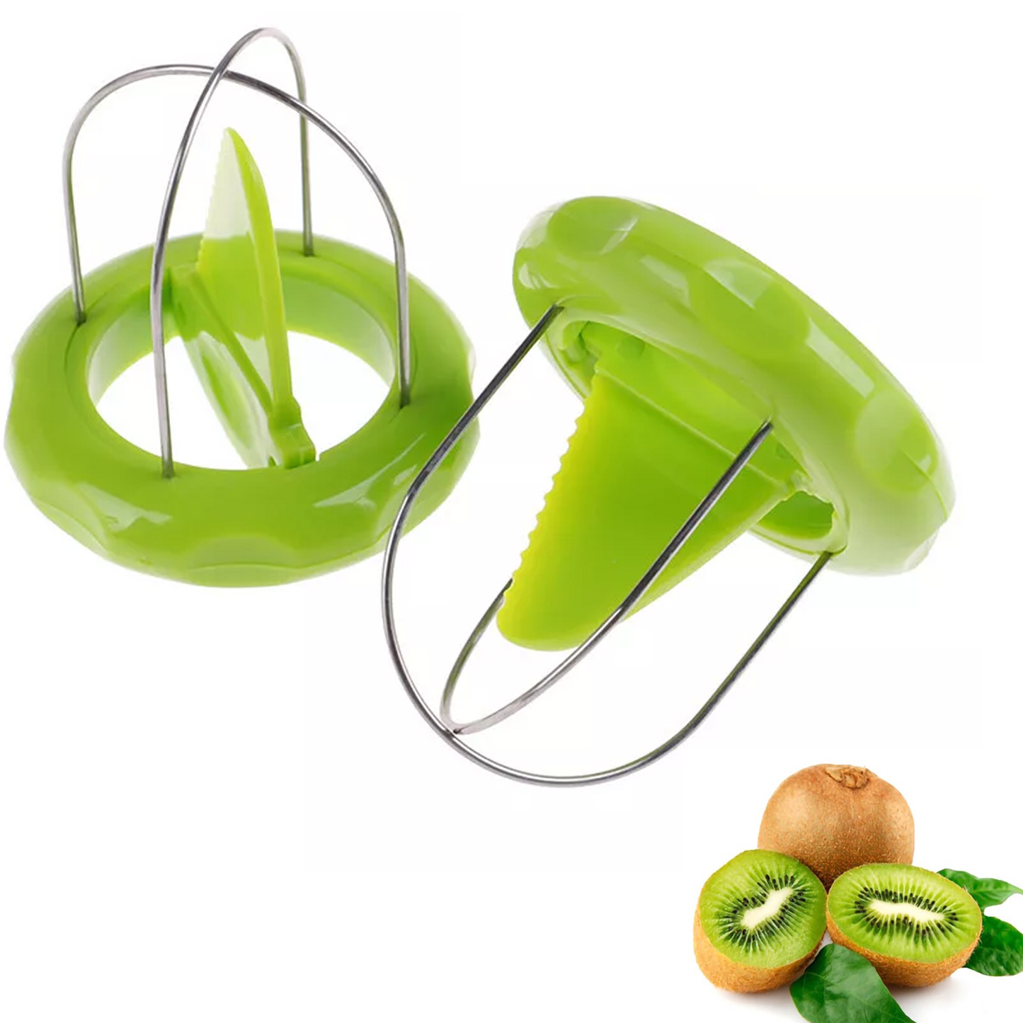 Green Kiwi Fruit Cutter Digging Slicer Peeler Scooper Kitchen Gadgets Tools