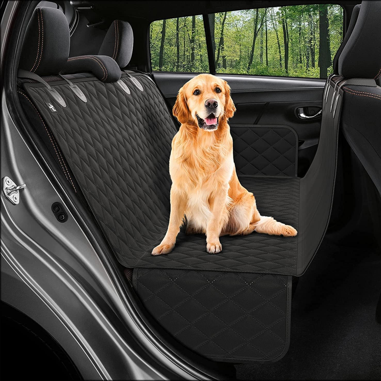 Dog Car Seat Cover Waterproof Hammock Back Seat Covers for Cars, Trucks & SUV