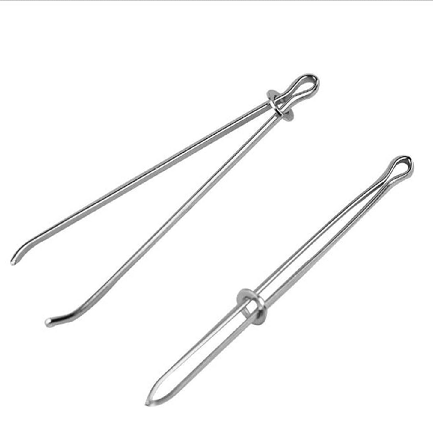 Elastic Threader Drawstring Threader with Tweezer for Self Locking Sewing Accessories