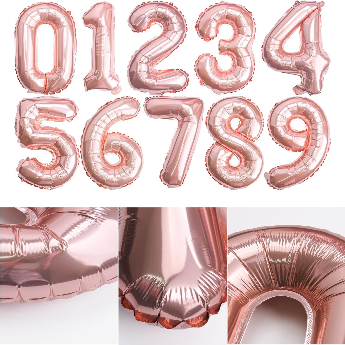 Foil Numbered Balloons 0-9 Balloons Birthday Wedding Birthday Decorations Supplies Anniversary Gift Party Decoration 32Inch 1PC