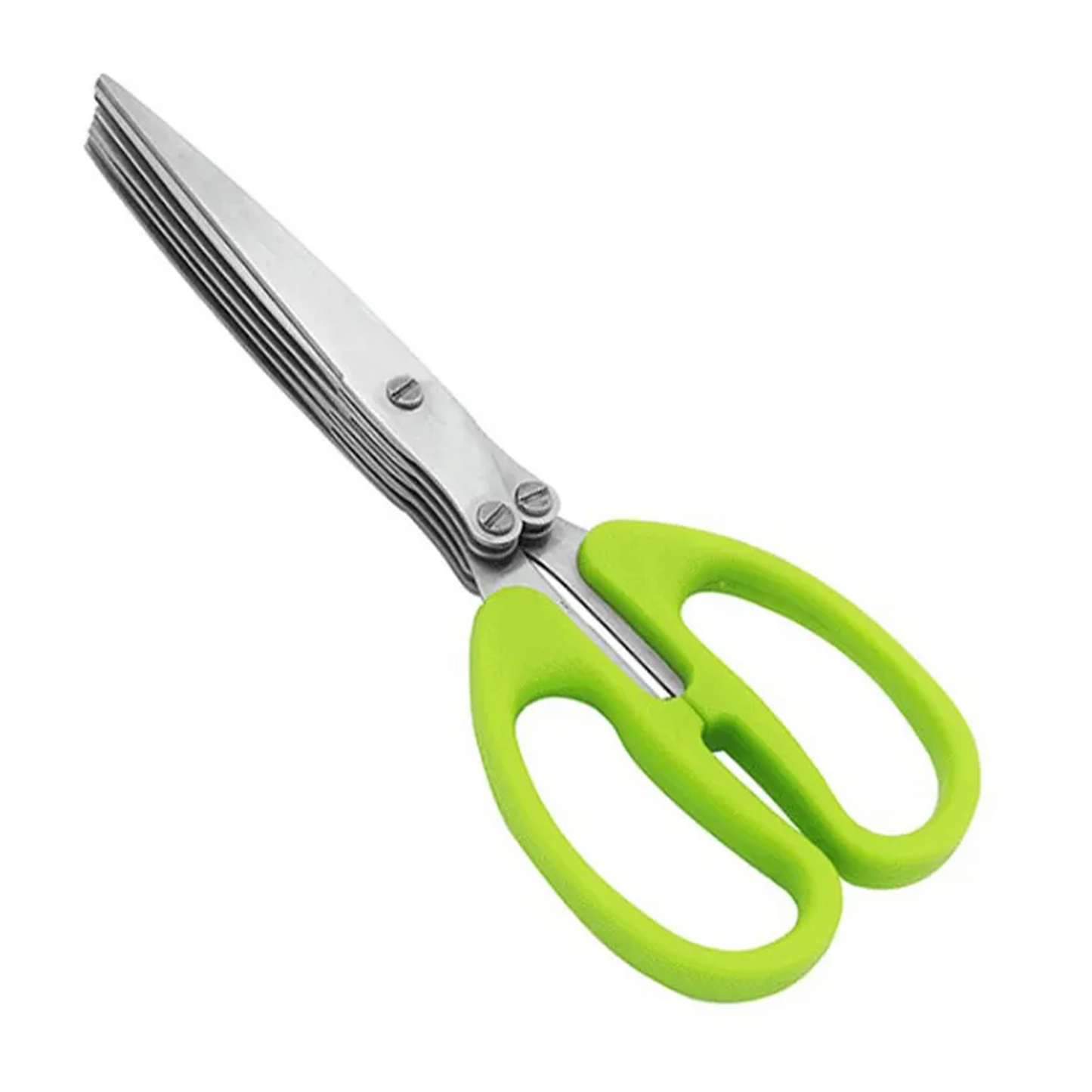 Multipurpose Herb Scissors with 5 Blades Stainless Steel Knives Scallion Cutter Herb Laver Spices Cook Tool Cut