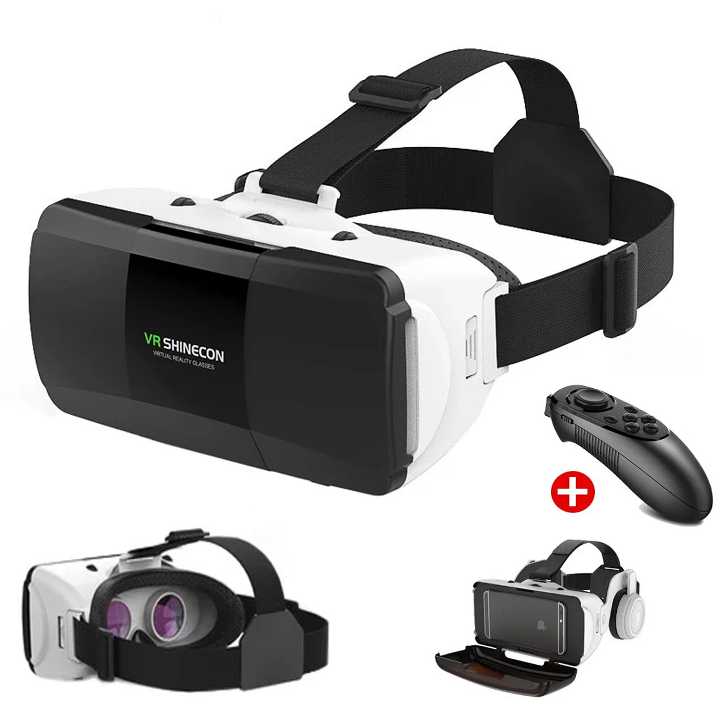 VR Virtual Reality Headsets 3D Glasses Box Compatible with lPhone & Android Phone