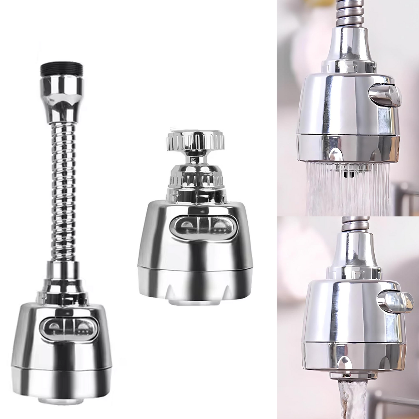 360° Swivel Kitchen Sink Faucet Aerator Faucet Sprayer Attachment Tap Aerator for Kitchen, Bathroom Faucet