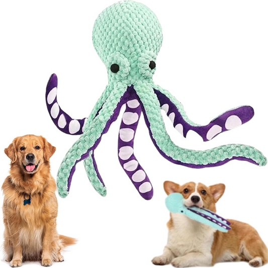 Octopus Pet Plush Dog Toy with Soft Fabric for Small, Medium, and Large Dogs and Puppy Toys