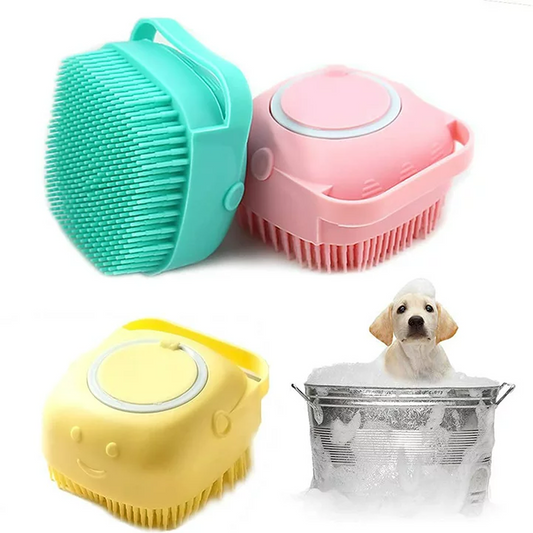 Bathroom Puppy Dog Cat Bath Massage Gloves Brush Soft Safety Silicone Pet Accessories for Dogs Cats Tools Mascotas Products