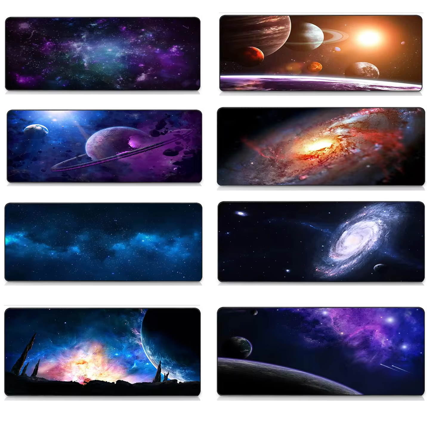 Galaxy Gaming Keyboard Mouse Pad Mat Large Desk Mat Waterproof Mousepad for Gamer Home & Office