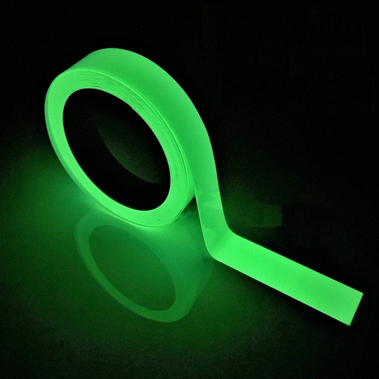 Glow in The Dark Self-Adhesive Tape, Green Light Waterproof Luminous Tape Sticker Safety Egress Markers Stairs, Walls, Steps