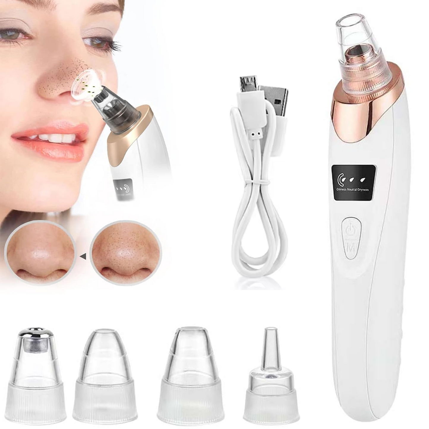 Blackhead Remover Tools Electric Pore Vacuum Extractor for Face Acne Whitehead Removal Tool