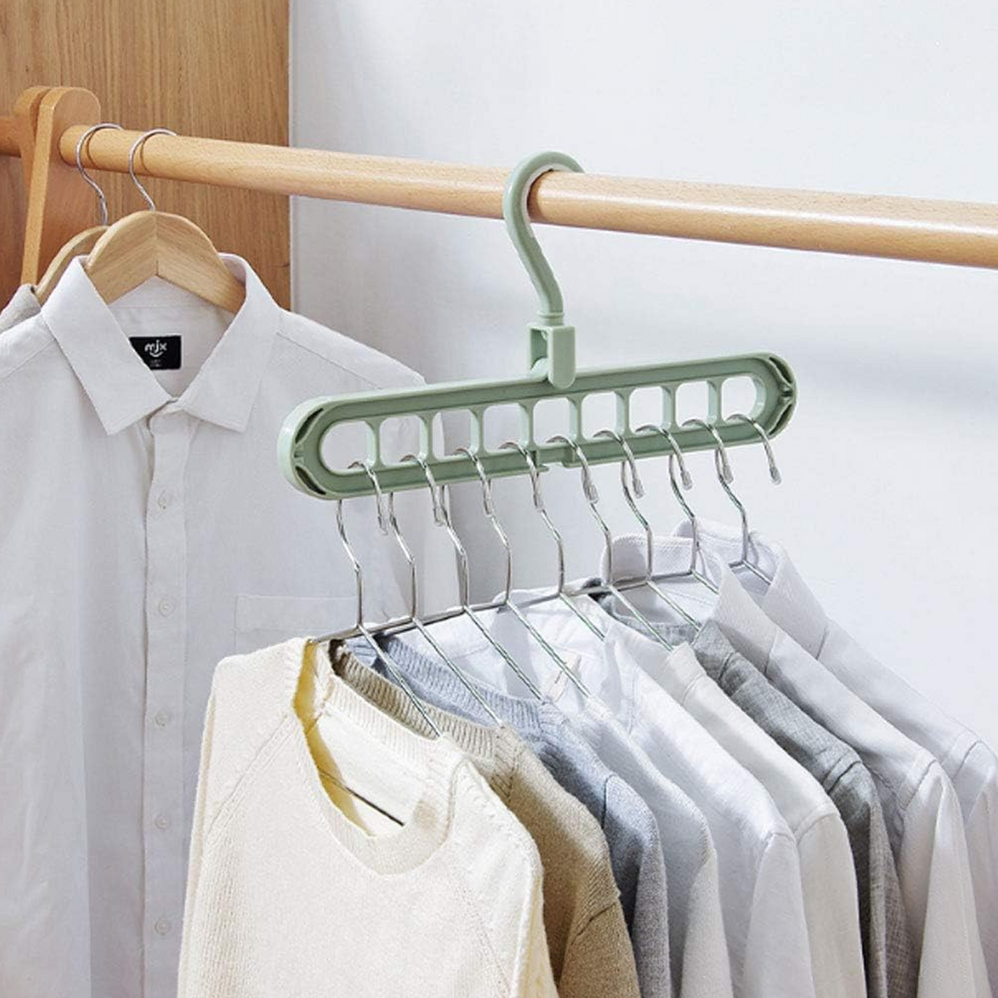 Magic Multi-Port Support Cloth Hangers Wardrobe Closet Organizer Space Saving Hanger for Dorm Room