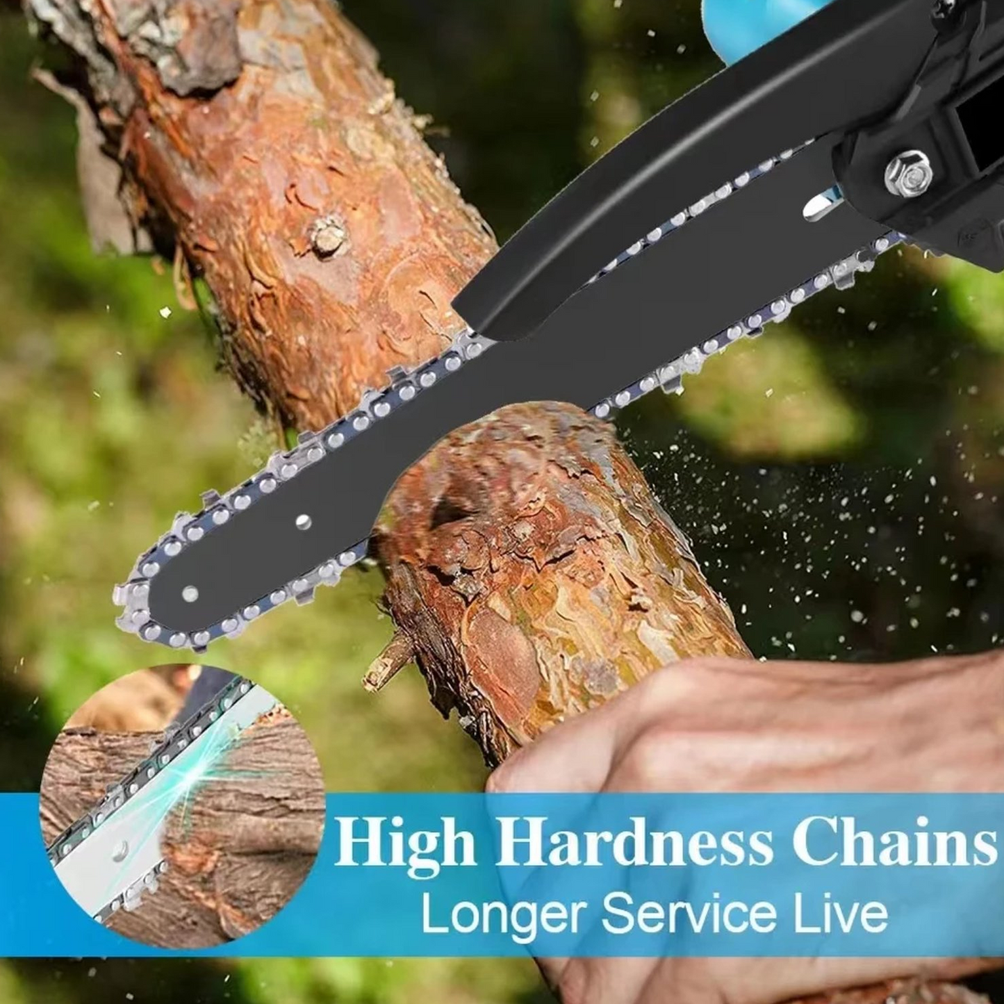 Portable High-performance Handheld Chain Saw Super Handheld Rechargeable Chain Saw for Wood/Trees Cutting