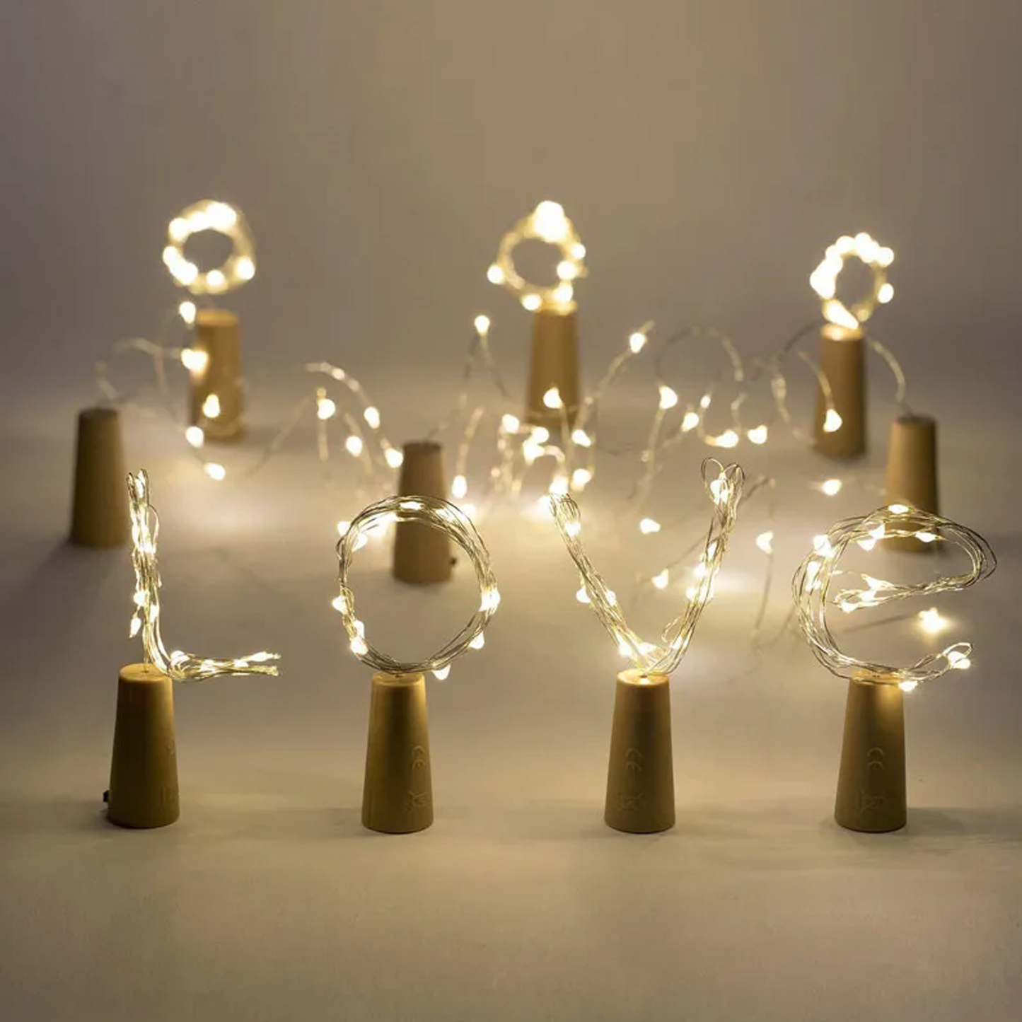 Wine Bottle Cork Lights Battery Operated Fairy Mini String Lights for Party Christmas Halloween Wedding Decoration