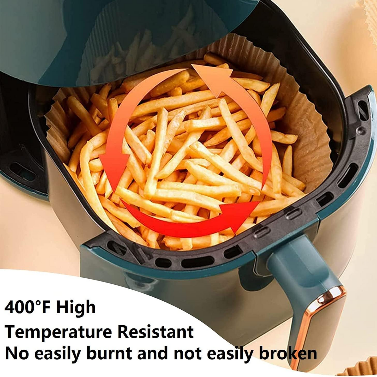 Air Fryer Paper Disposable Liners for Air Fryer Oil-proof, Water-proof Roasting Microwave