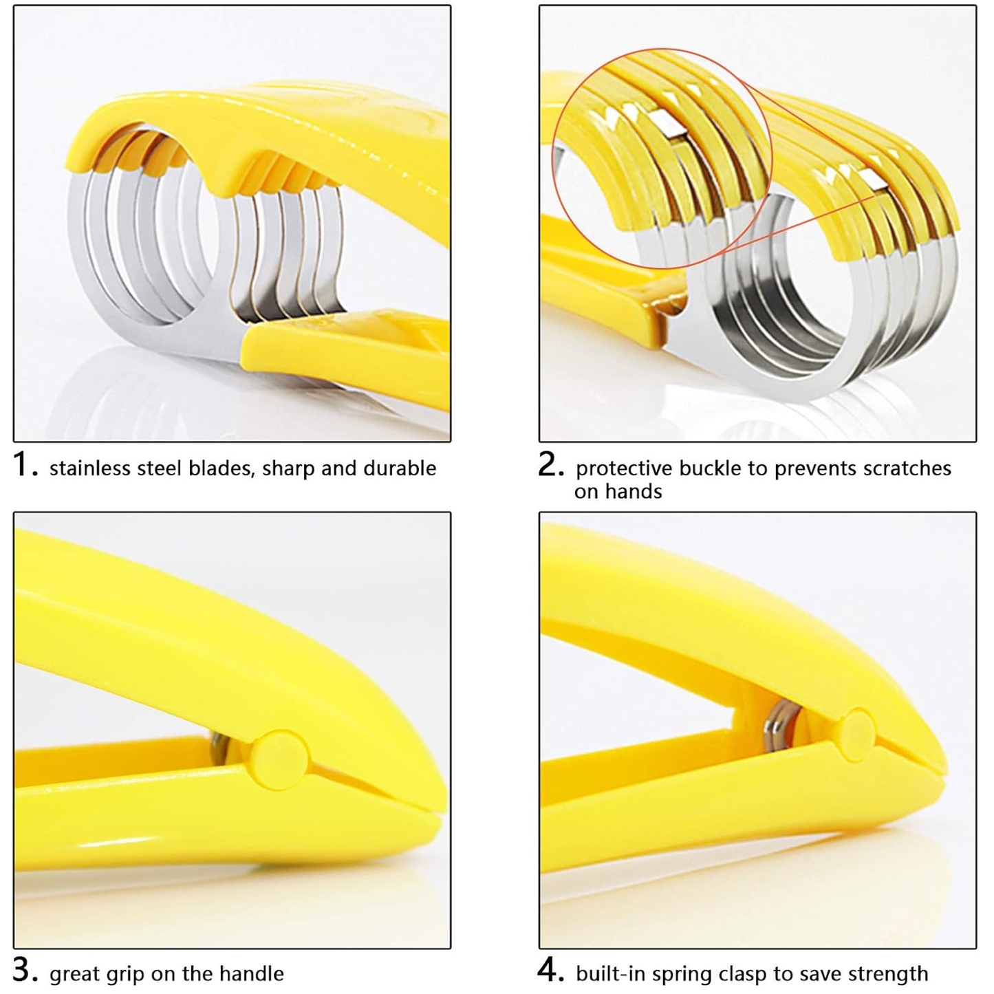 Banana Slicer Fruit and Vegetable Salad Peeler Cutter Kitchen Tools For Banana,Strawberry,Grapes