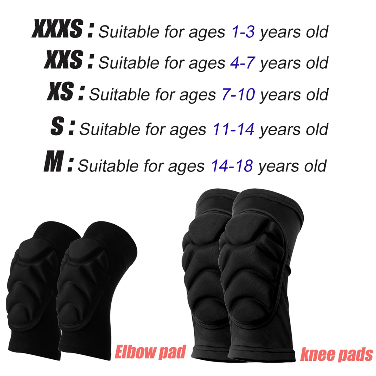 Knee Pads Thick Sponge Volleyball Knee Pads for Football Basketball, Running Dance