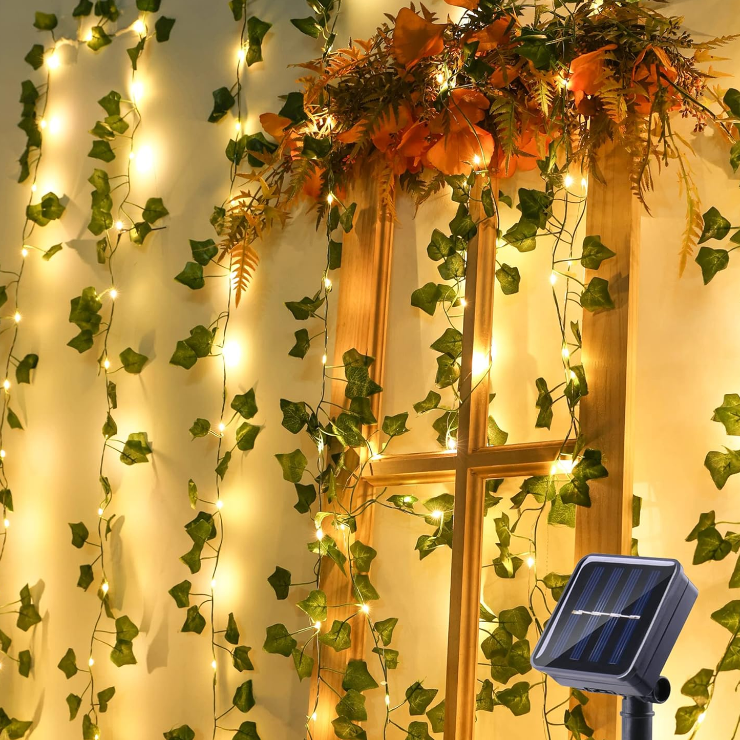 Maple Vines with Lights for Bedroom LED Fairy Lighs with Vines for Bedroom Wall Decor Wedding