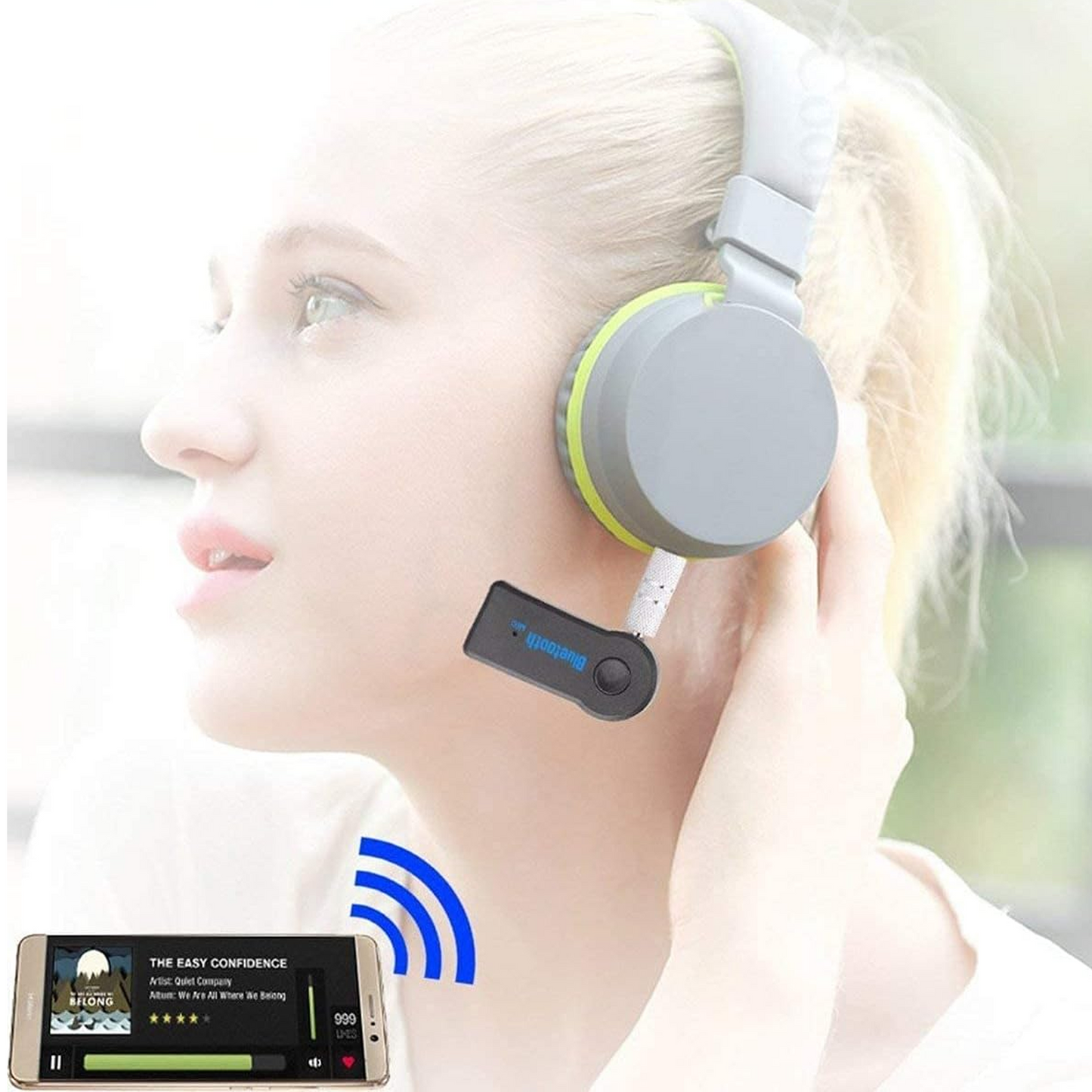 3.5mm Wireless Stereo Streaming Mini Bluetooth Receiver for Audio Stereo System Headphone Speaker