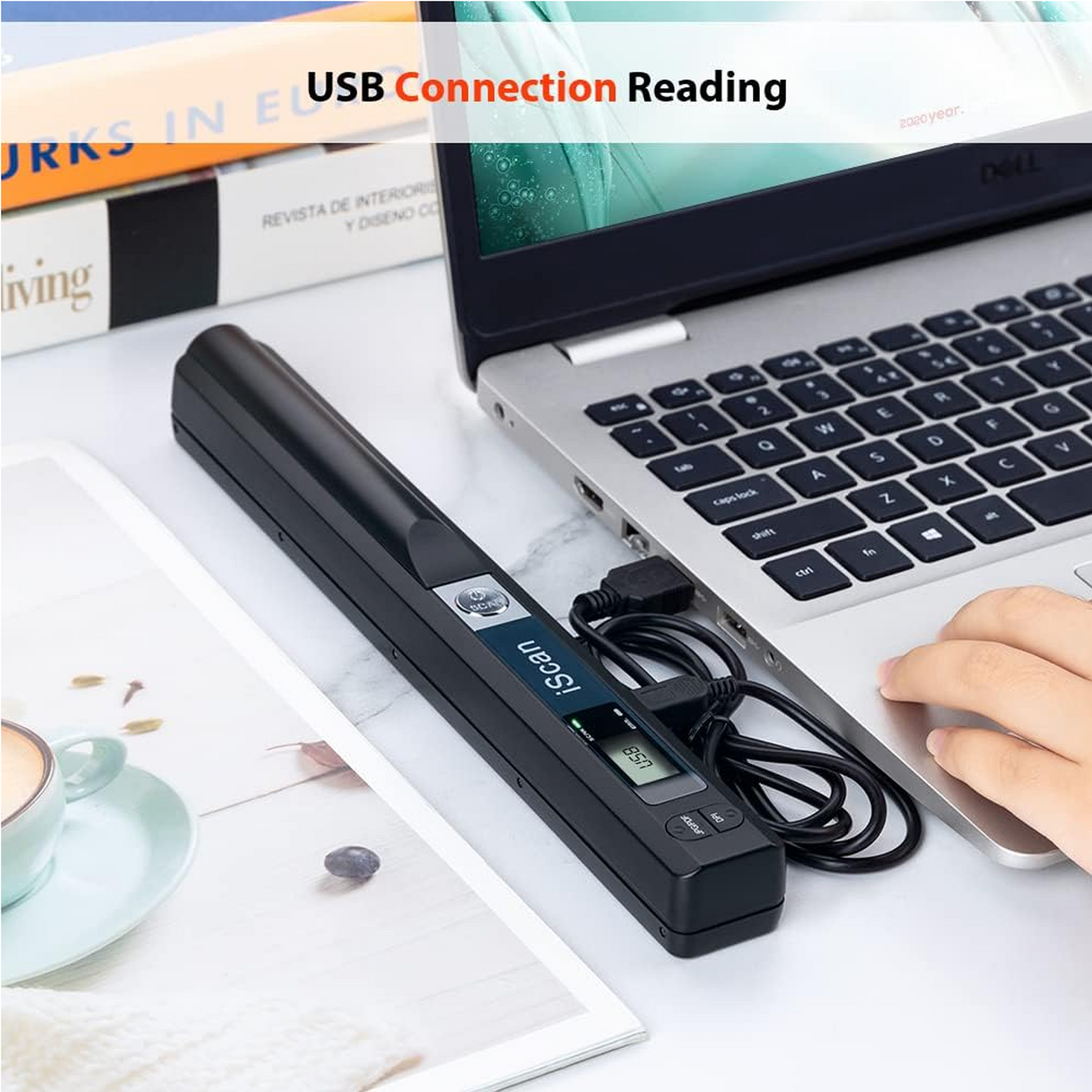 Portable Handheld iScan Scanner for Business Photo Picture Receipts Books JPG/PDF Format Selection Micro