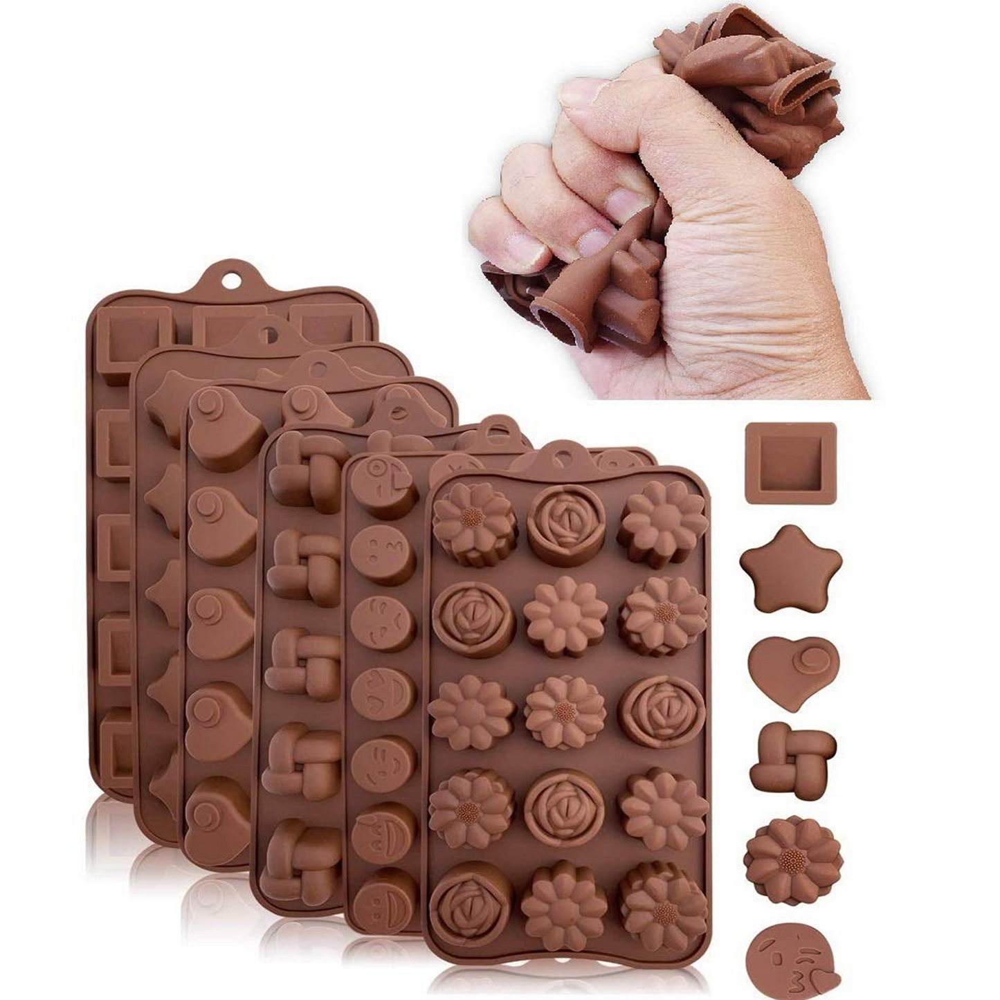 Silicone Chocolate Truffle Mold Non-Stick Candy Molds for Chocolate Candies