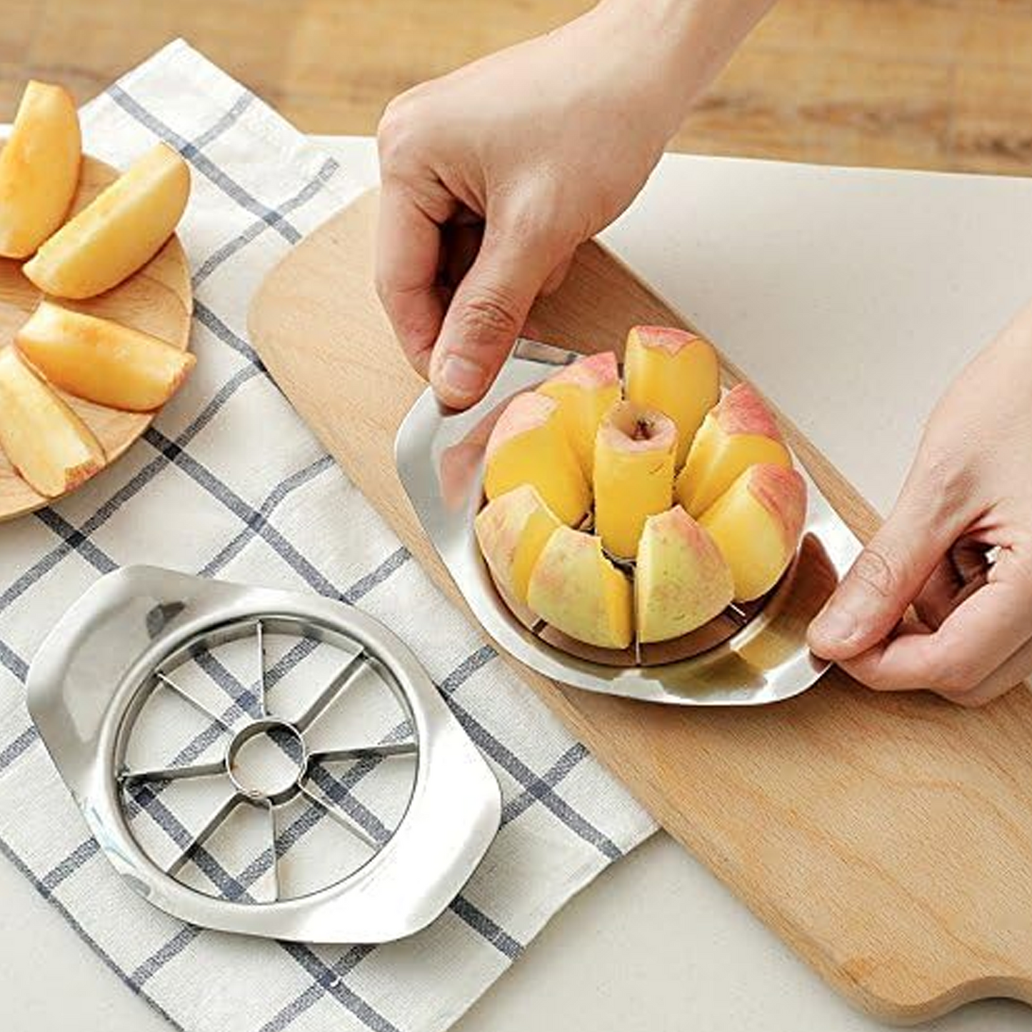 Apple Slicer Cutter Stainless Steel Apple Corer Tool for Apple Pear Potato