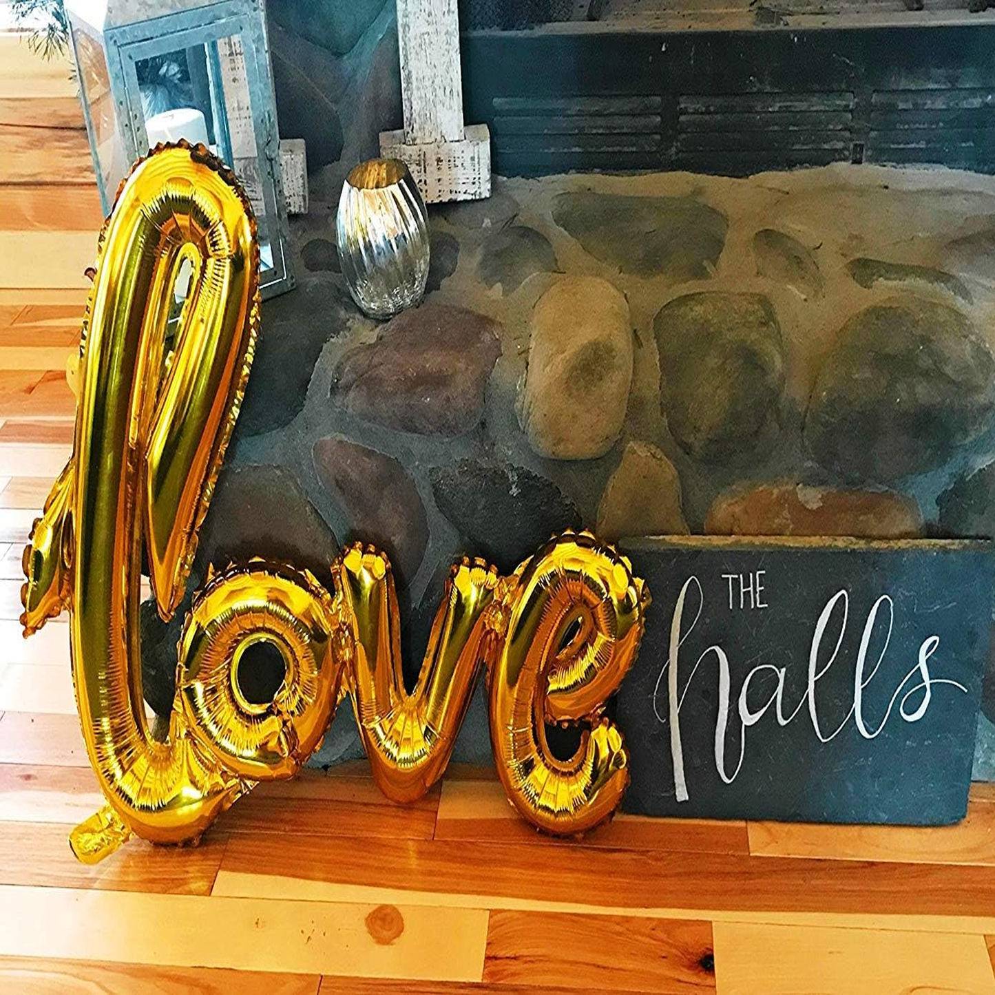 Large Foil Love Balloons Letters Reusable for Wedding Bridal Shower Anniversary Party Decorations