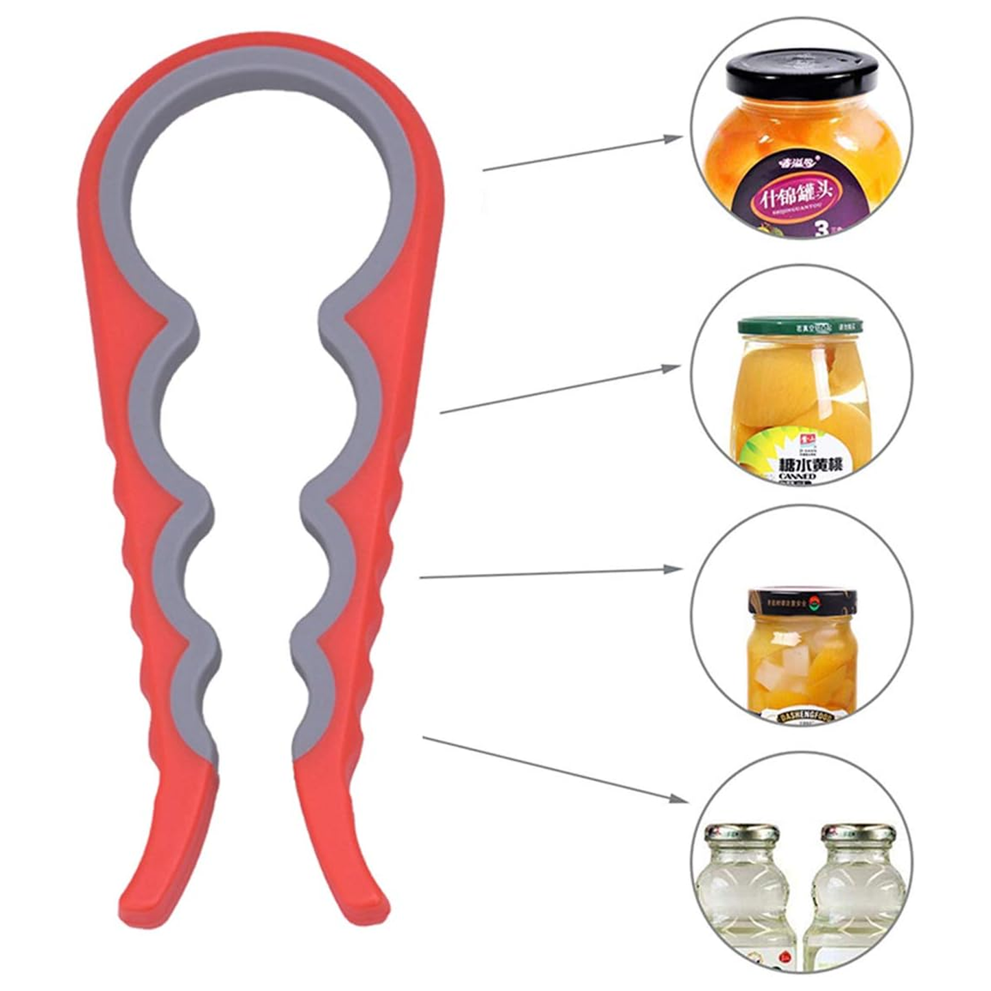 Jar Opener Bottle Opener for Weak Hands for Children, Elderly and Arthritis Sufferers