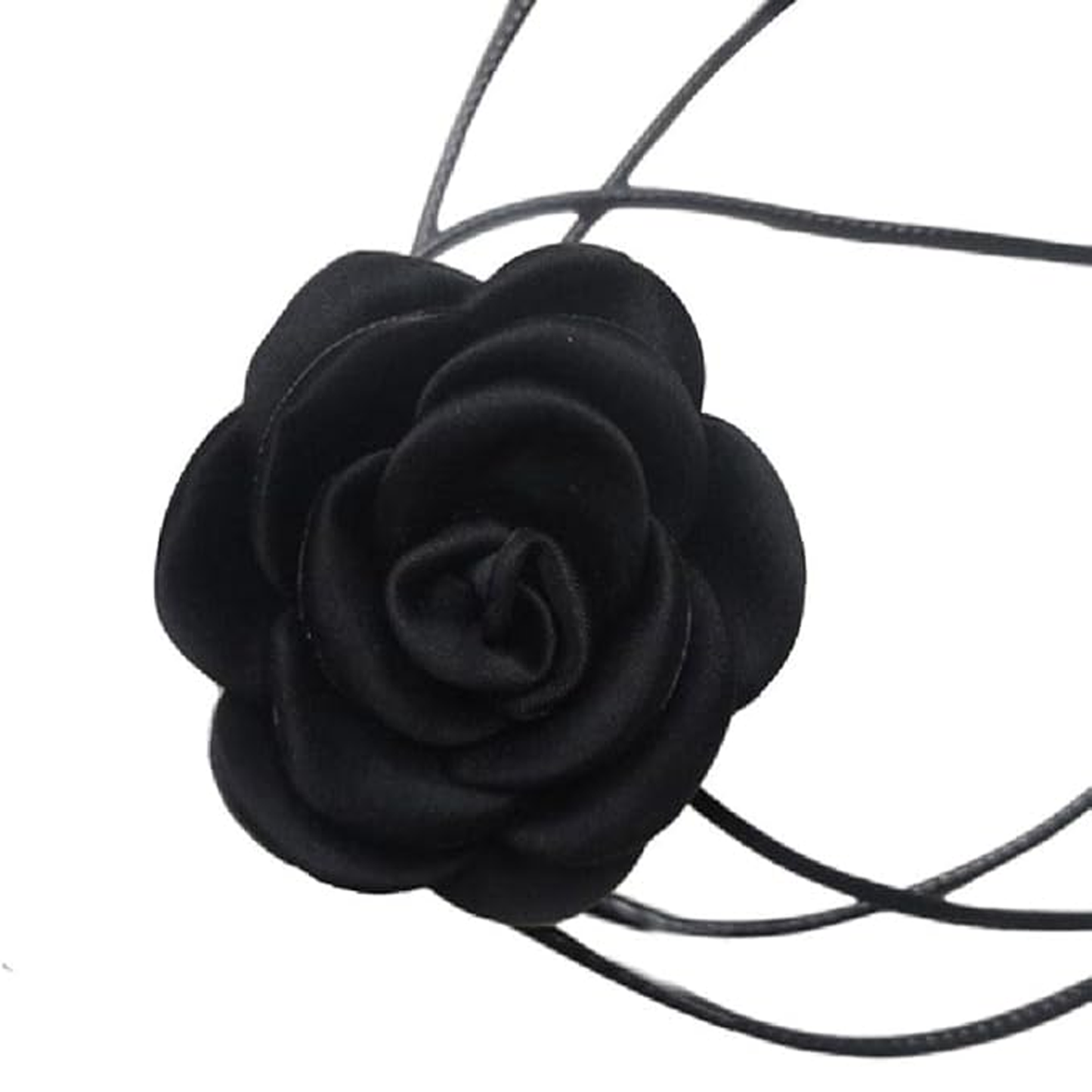 Vintage Elegant Rose Flower Choker Necklace Velvet Collar Choker for Weddings, Parties and Holiday