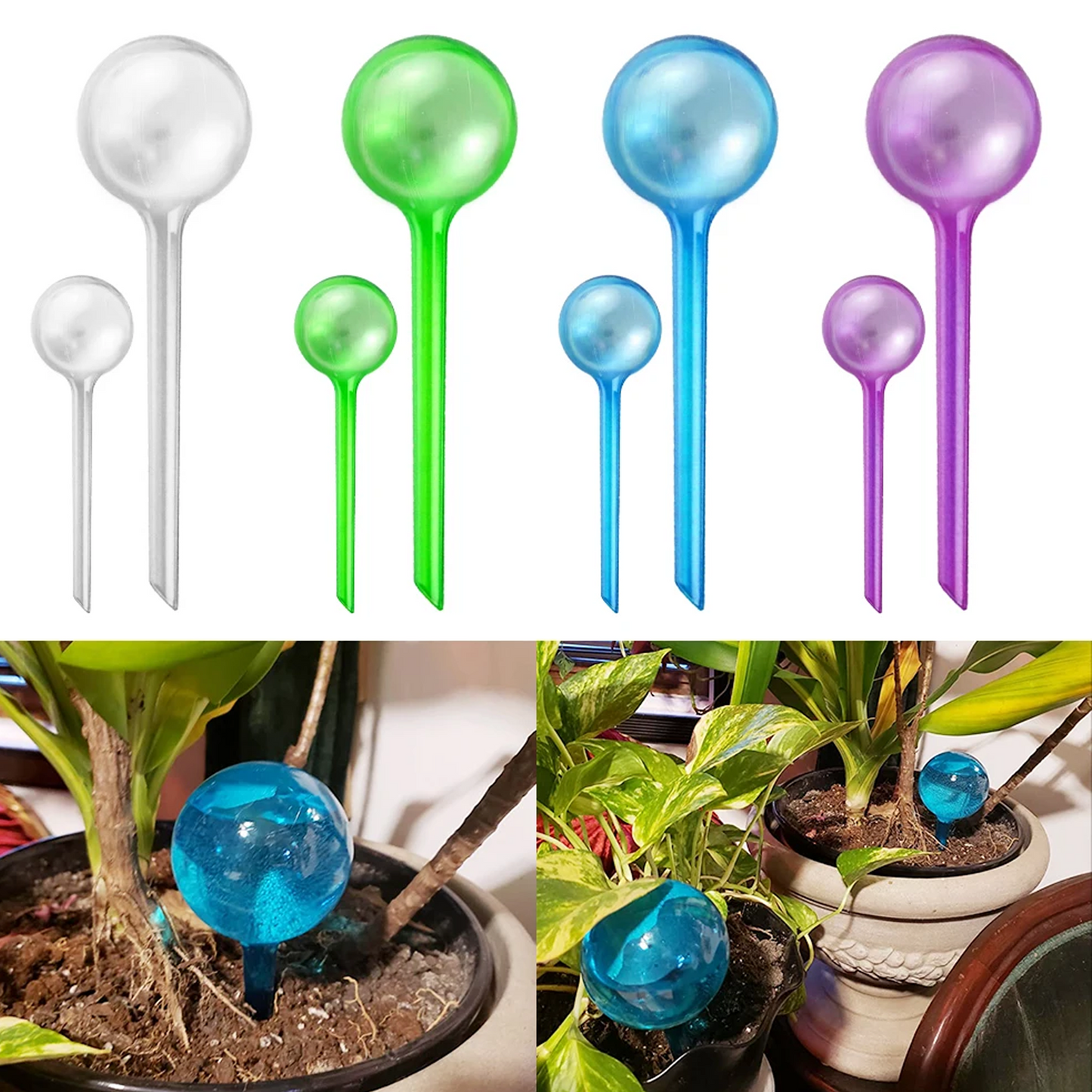 Plastic Plant Watering Globes Self Watering Bulbs Ball Self Feeder Balls Irrigation Device for Indoor Outdoor Garden