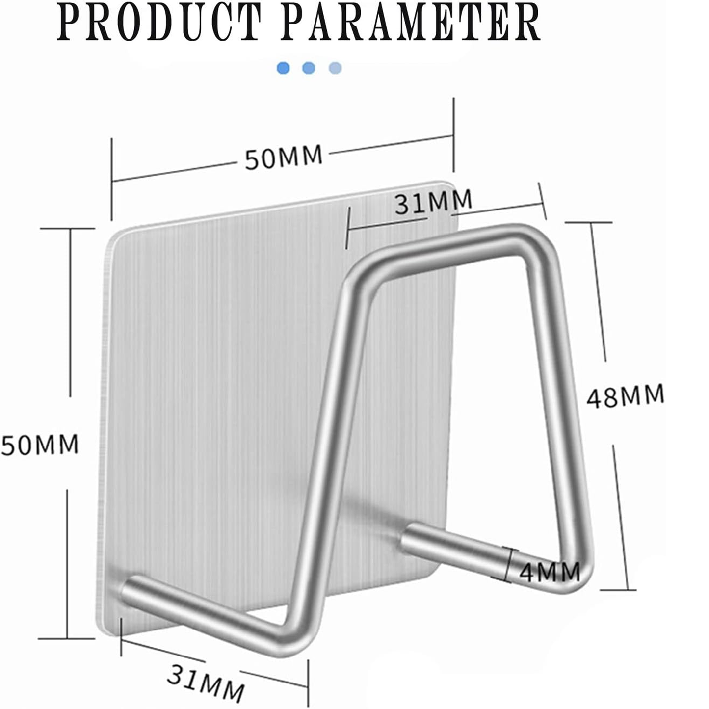 Kitchen Sink Holder Rack Sponge Caddy Organiser Self-Adhesive Holds for Kitchen Accessories